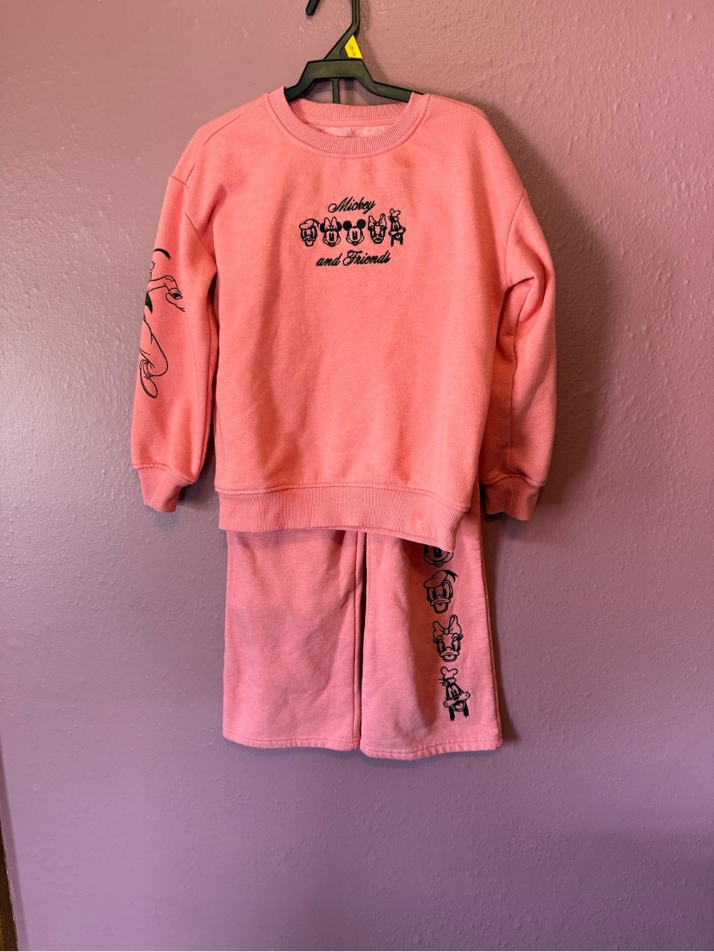 Disney Coral Character Sweatshirt and Shorts Set